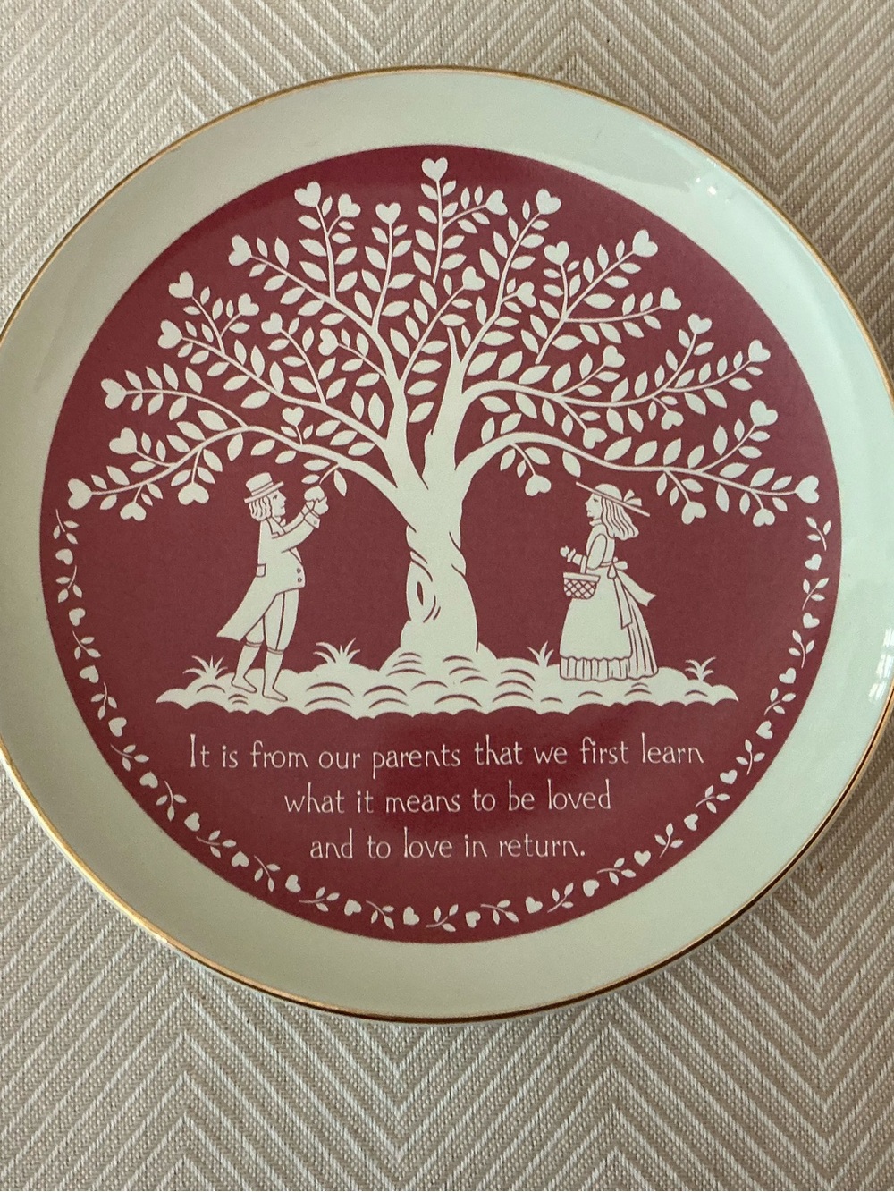 Lasting Memories Family Tree Porcelain Plate